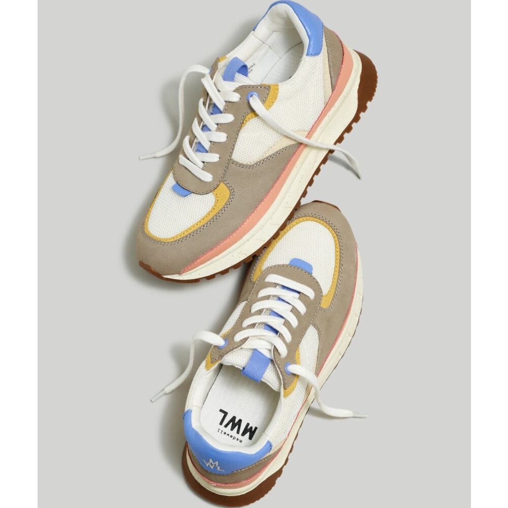 Madewell Kickoff Trainer Sneakers Women’s Size 10 Colorblock Retro‎ Casual